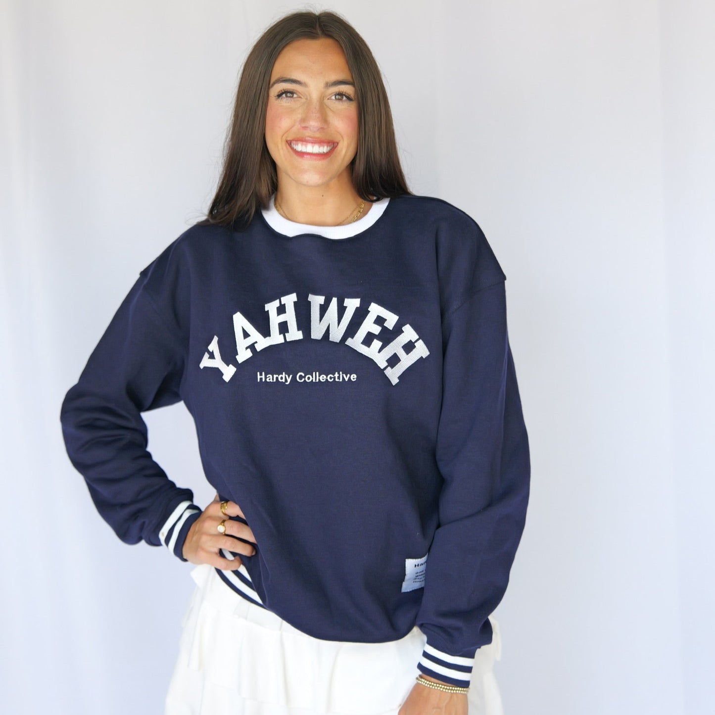 Yahweh Navy Blue Pullover – "I Am Who I Am" Edition