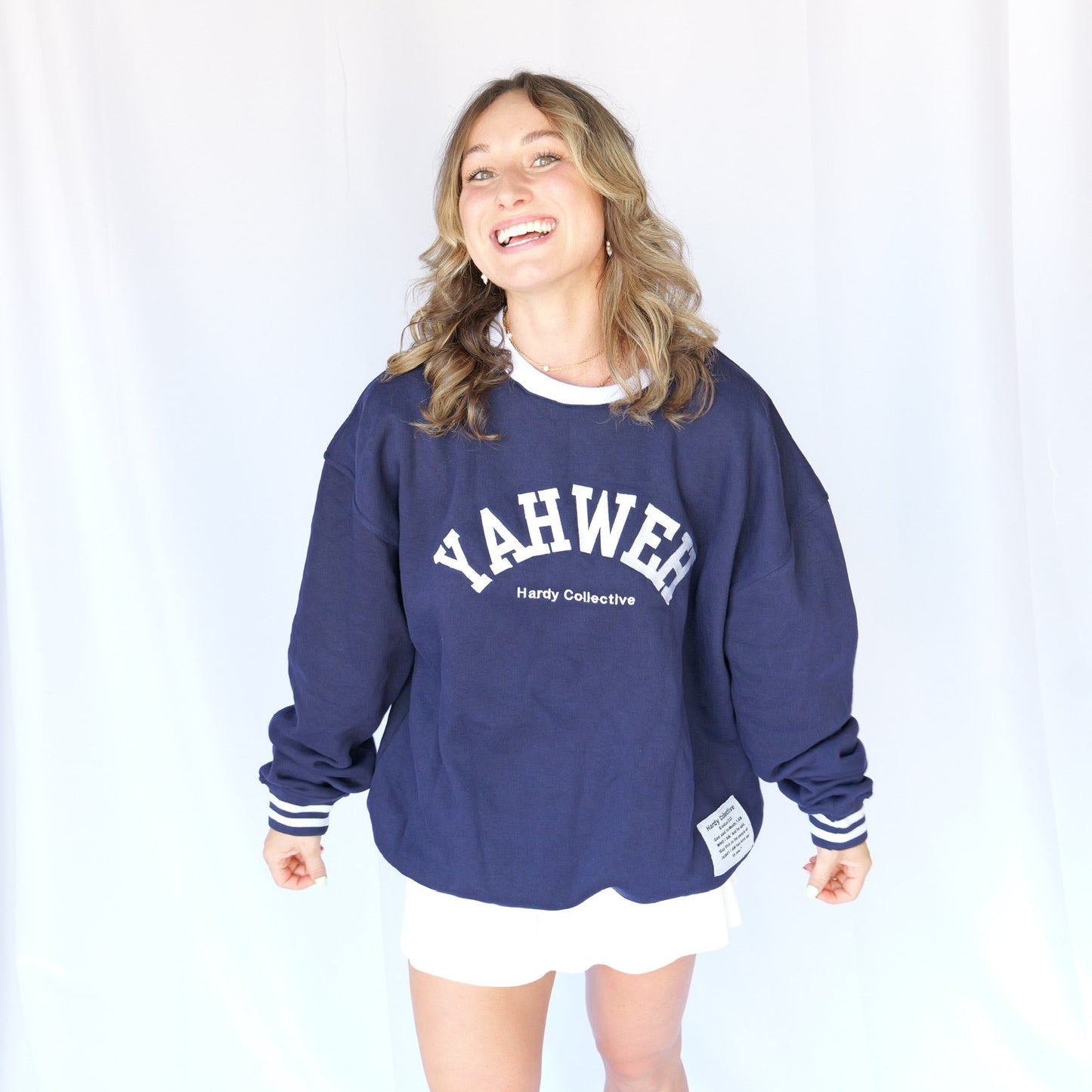 Yahweh Navy Blue Pullover – "I Am Who I Am" Edition