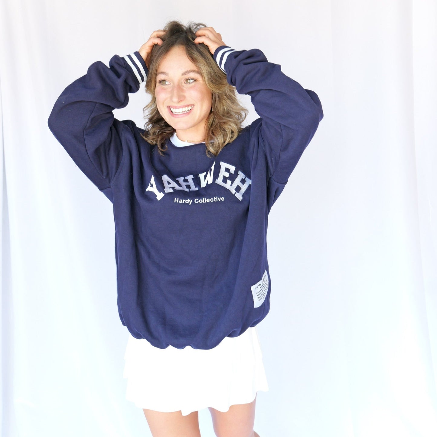 Yahweh Navy Blue Pullover – "I Am Who I Am" Edition