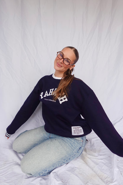 Yahweh Navy Blue Pullover – "I Am Who I Am" Edition