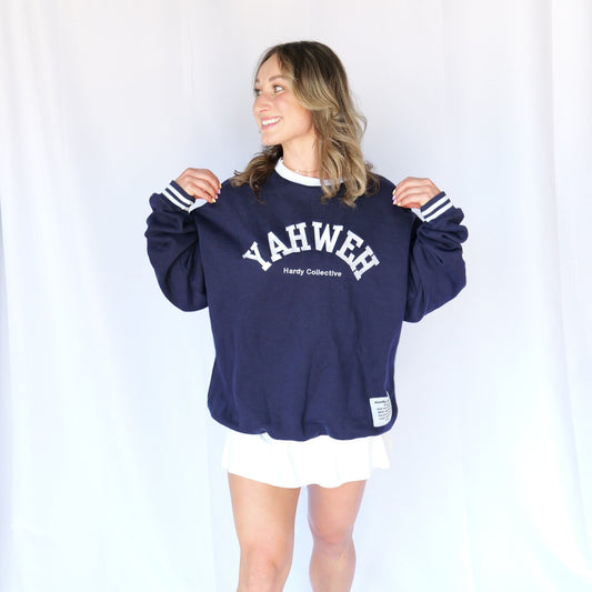 Yahweh Navy Blue Pullover – "I Am Who I Am" Edition